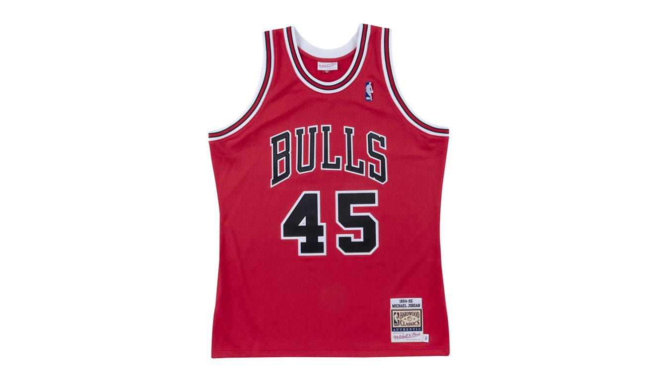 Michael Jordan Chicago Bulls Mitchell & Ness 1994-95 Hardwood Classics  Authentic Player Jersey - White