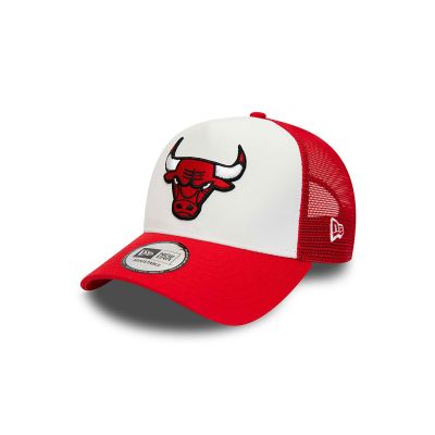 New Era Chicago Bulls Team Colour Red A-Frame Trucker Cap - Red - Cap