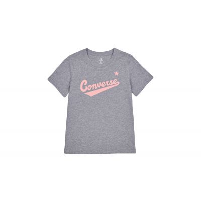 Converse Center Front Nova Classic Tee - Grey - Short Sleeve T-Shirt