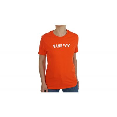 Vans Wm Brand Striper Bf Grenadine - Red - Short Sleeve T-Shirt