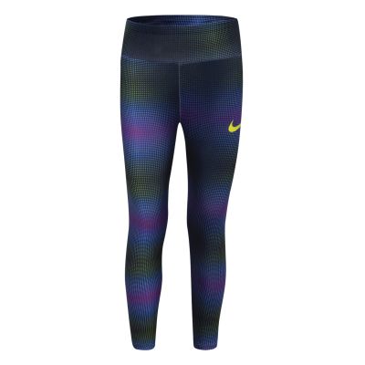 Nike Girls AOP Dri-FIT Leggings Black - Multi-color - Legins