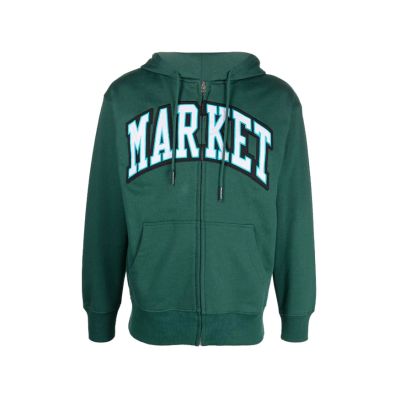 Market Arc Zip-Up Green - Green - Hoodie