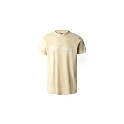 The North Face M S/S Woodcut Dome Tee - Yellow - Short Sleeve T-Shirt