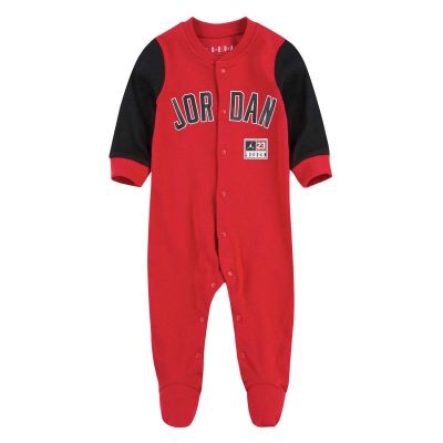 Jordan Diamond Footed Coverall Bodysuit Gym Red - Red - body