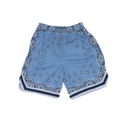Karl Kani Serif Paisley Mesh Shorts Blue/White/Black - Blue - Shorts