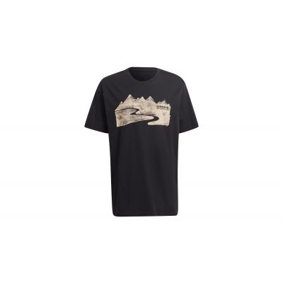 adidas Adventure Mountain INK Tee - Black - Short Sleeve T-Shirt