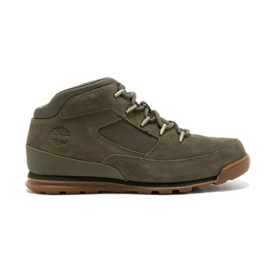Timberland Euro Rock Mid Hiker Green Suede - Green - Sneakers