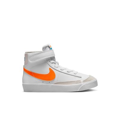Nike Blazer Mid '77 "White Total Orange" (PS) - White - Sneakers