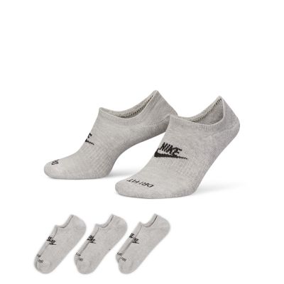 Nike Everyday Plus Cushioned Footie 3-Pack Socks - Grey - Socks