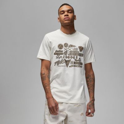 Jordan Brand Graphic Tee Sail - White - Short Sleeve T-Shirt