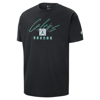 Jordan NBA Max90 Boston Celtics Courtside Statement Edition Tee - Black - Short Sleeve T-Shirt