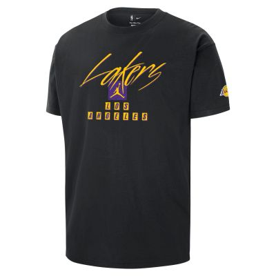 Jordan NBA Los Angeles Lakers Courtside Statement Edition Tee - Black - Short Sleeve T-Shirt