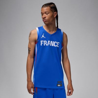 Jordan France Limited Road Basketball Jersey - Blue - Jersey