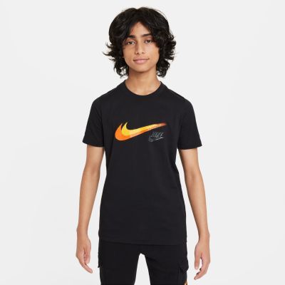 Nike Sportswear Big Kids' Graphic Tee Black - Black - Short Sleeve T-Shirt