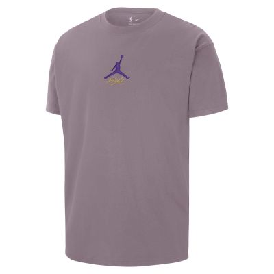 Jordan NBA Los Angeles Lakers Courtside Statement Edition Purple Smoke - Purple - Short Sleeve T-Shirt