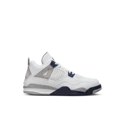 Air Jordan 4 Retro "Midnight Navy" (PS) - White - Sneakers