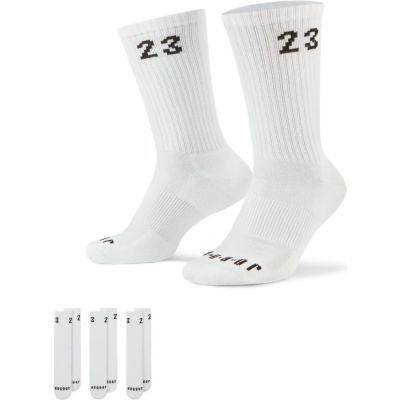 Jordan Essentials 3 Pack Crew White Socks - White - Socks