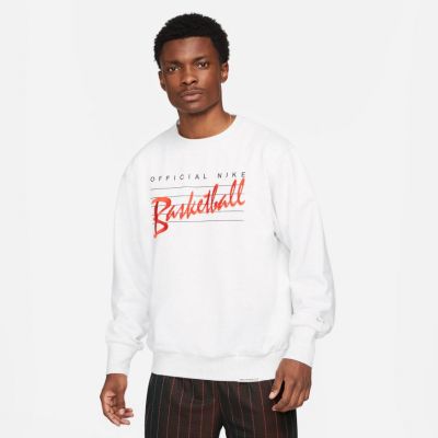 Nike Dri-Fit Standard Issue Basketball Sweatshirt - White - Hoodie