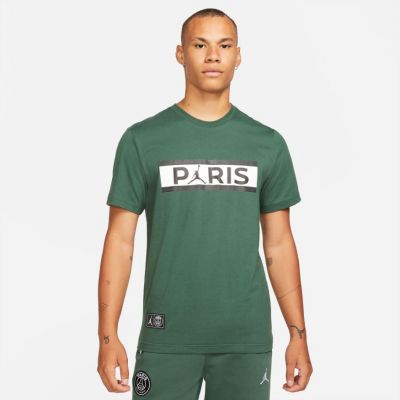 Jordan Paris Saint-Germain Tee Green - Green - Short Sleeve T-Shirt