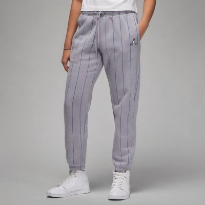 Jordan Brooklyn Fleece Wmns Stripe Pants Steel Grey - Grey - Pants
