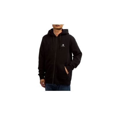 Converse go-to embroidered star chevron zip hoodie - Black - Hoodie