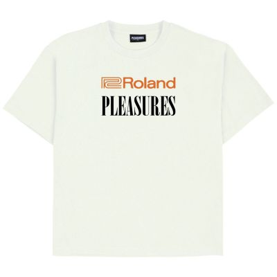 Pleasures Roland Heavyweight Tee Ivory - White - Short Sleeve T-Shirt