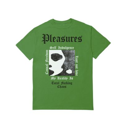 Pleasures Reality Tee Kelly Green - Green - Short Sleeve T-Shirt