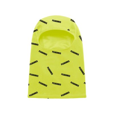 Pleasures Mini Stamp Balaclava Lime - Yellow - A hood