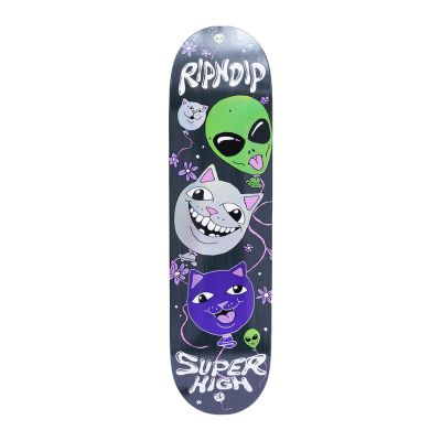 Rip N Dip Super High Deck Black - Black - Skateboard