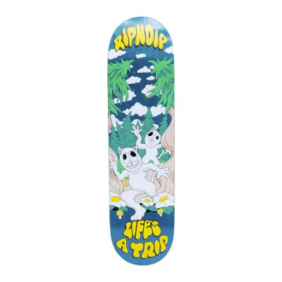 Rip N Dip Lifes A Trip Deck Teal Blue - Multi-color - Skateboard