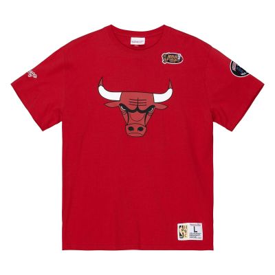 Mitchell & Ness NBA Chicago Bulls Team Origins S/S Tee - Red - Short Sleeve T-Shirt
