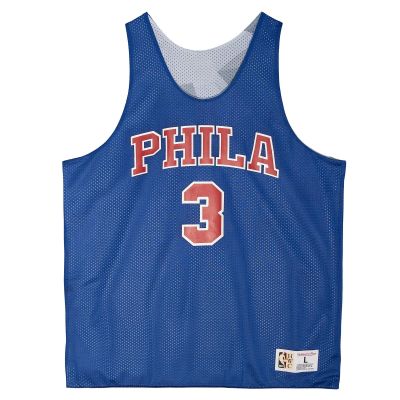 Mitchell & Ness NBA Philadelphia 76ers Allen Iverson Reversible Mesh Tank - Blue - Jersey