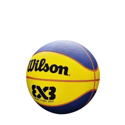 Wilson FIBA 3X3 Mini Rubber Basketball Size 3 - Yellow - Ball