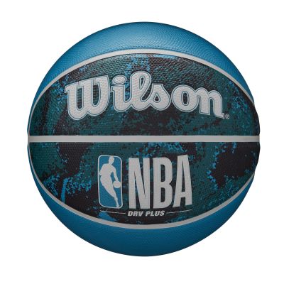 Wilson NBA DRV Plus Vibe Basketball Black/Blue Size 5 - Blue - Ball