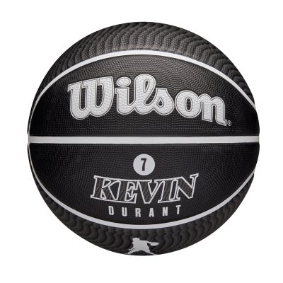 Wilson NBA Player Icon Outdoor Kevin Durant Size 7 - Black - Ball