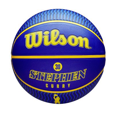 Wilson NBA Player Icon Outdoor Basketball Stephen Curry Size 7 - Blue - Ball