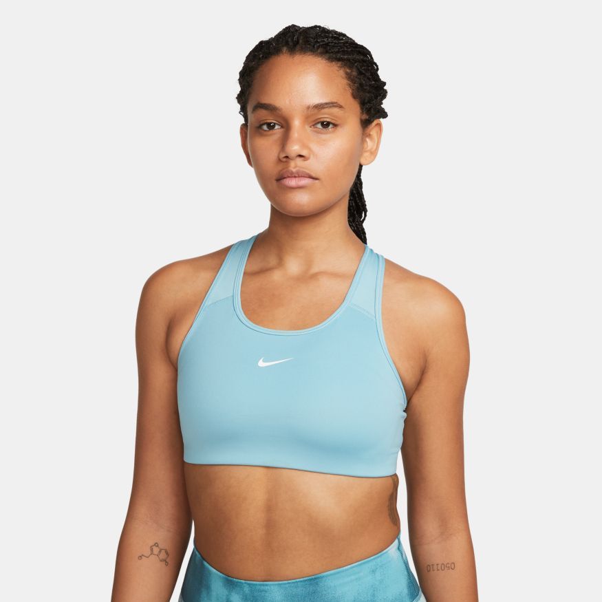 Nike Women Dri Swoosh Medium Support 1-Piece Pad Sports Bra BV3636